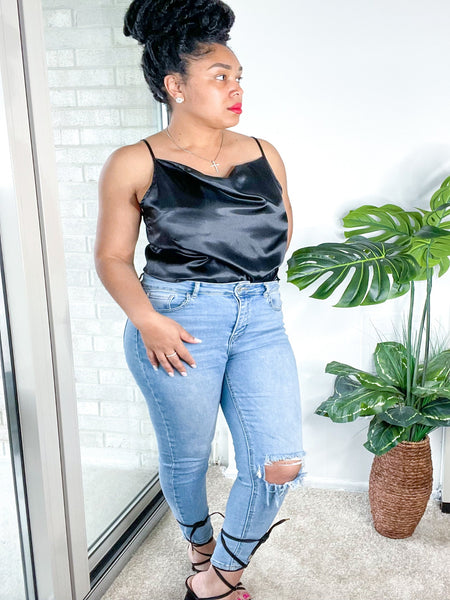 Satin V-Neck Cami
