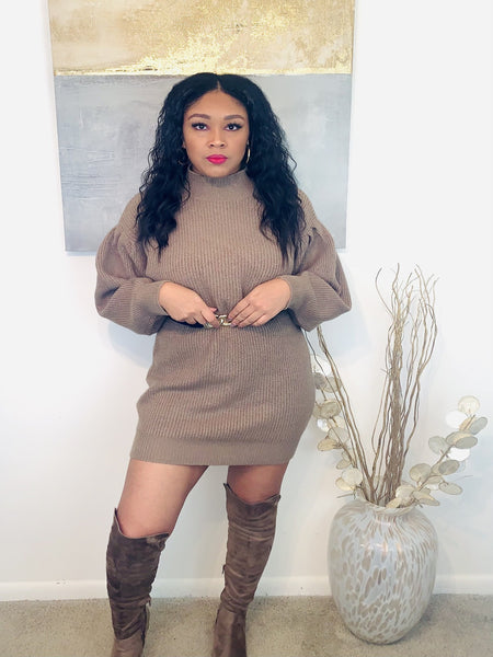Mocha Mock Dress
